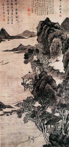 抱琴独坐图图片