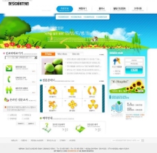休闲生活韩国生活休闲网页模版图片