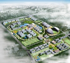 安徽财贸学院龙湖东校区校园总体规划设计0011