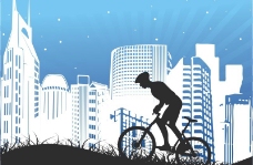 都市自行车运动图片