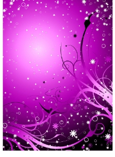 紫色时尚花纹矢量素材图片