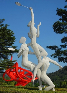 广州体育馆雕塑图片