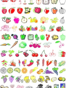 蔬菜水果水果蔬菜矢量图精美图片