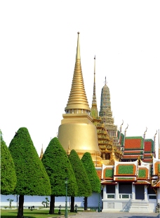 泰国风情建筑去背图片