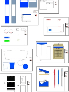 VI模板文件全集--办公事务用品类图片