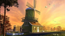 欧式风车（模型贴图全）图片