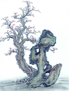 石艺文化奇松怪石中国传统艺术文化图片